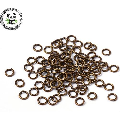 Antique Bronze Brass JumpRings, Close but Unsoldered, about 6mm in diameter, 1mm thick,about 95-100pcs