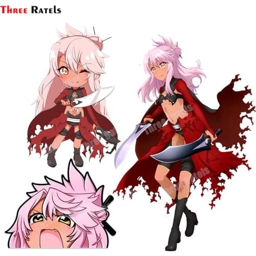 Three Ratels B309 Angry Noises Chloe Von Einzbern Sticker For Audi A4 Personalized Anime Decals