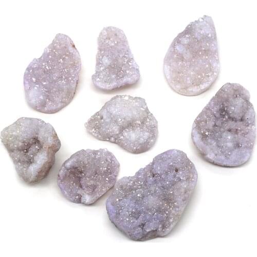 Natural Stone Crystal Cluster Pendants irregular shape Exquisite Charm For jewelry making DIY necklace Earring accessories