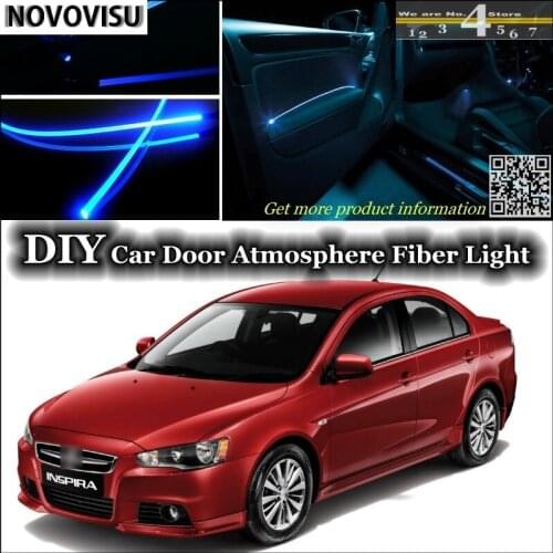 NOVOVISU For Proton Inspira interior Ambient Light Tuning Atmosphere Fiber Optic Lights Inside Door Panel illumination Tuning