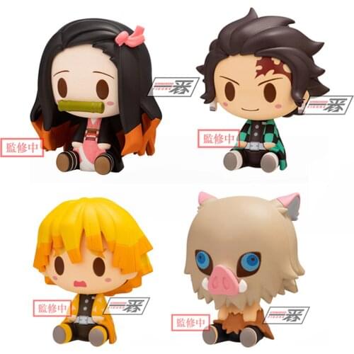 Tronzo Original Banpresto Ichiban Kuji Kimetsu no Yaiba Chokonokko Kamado Tanjirou Nezuko Zenitsu Inosuke Mini Cute Figure Dolls