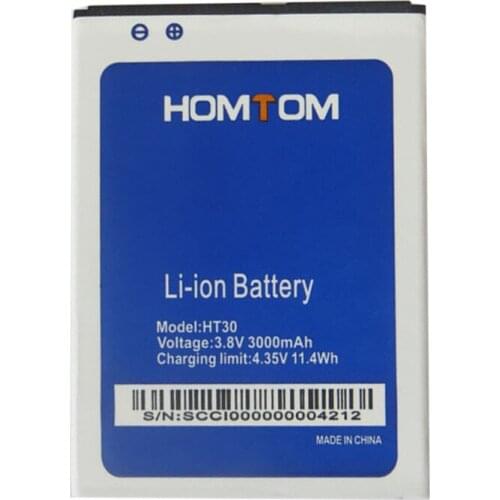 Original In Stock High Quality HT30 3000mAh Battery For Homtom HT30 HT 30 Pro Mobile Phone Replacement + Tracking Number