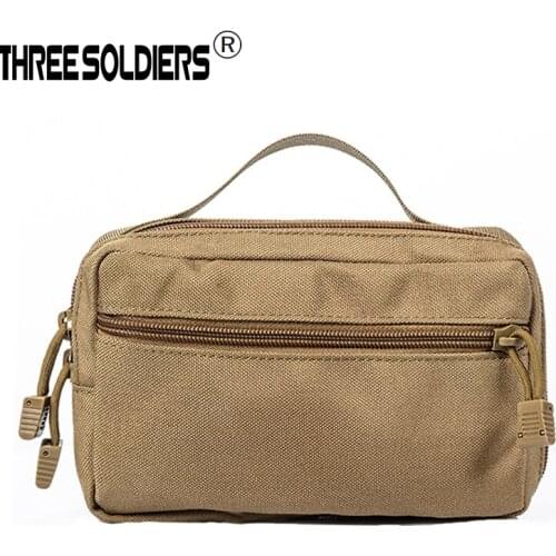 OutdoorTactical Zipper Multi Pockets Nylon Climbing Bags Military Tactical Waist Pack Molle Camping Hiking Hunting Pouch