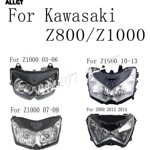 Motorcycle Front Headlamp Headlight Assembly for Kawasaki Z800 Z1000 2003 2004 2005 2006 2007 2008 2009 2010 2011 2012 2013