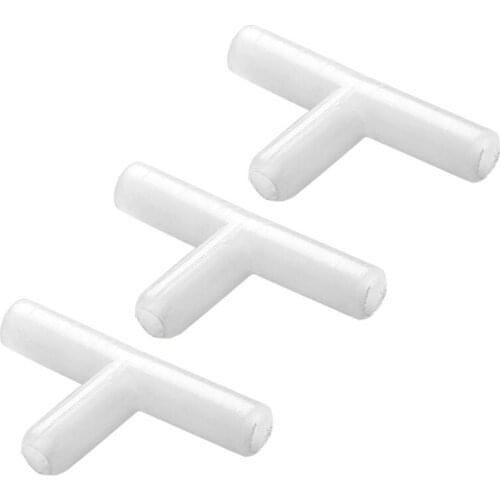 Plastic T Shape 3Way Aquarium Air Pump Line Tubing Hose Joints Connector New BES