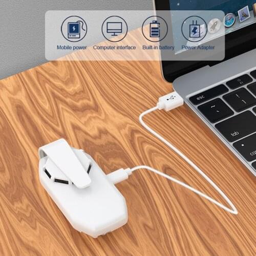Portable Personal Face Masque Fan USB Charging Multipurpose Hands-Free Clip-Type Cooler for All Types of Masque JS22