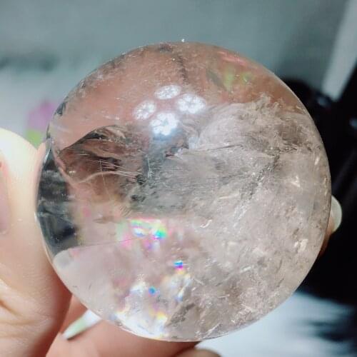 Clear quartz sphere