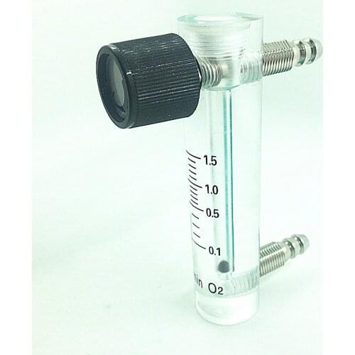 Air Oxygen Gas flow meter flowmeter caudalimetro counter flow indicator O2 oxigen gas meter flow device switch 0.1-1.5L/min