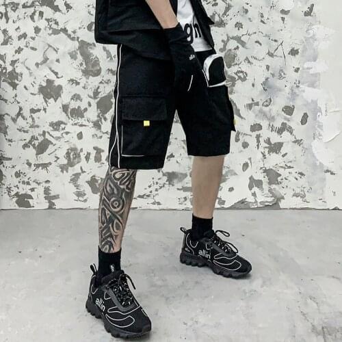 Cargo Shorts Men 2021 Summer New Cotton Mens Fashion Wild Casual Shorts Male Multi-Pocket Cropped Pants Men