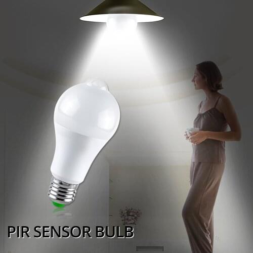LED PIR Motion Sensor Night Light Ceiling Lamp B22 E27 Led Bulb 12W 18W Auto Smart LED Lighting Infrared Body Sensor Night Lamp