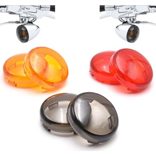 2pcs Motorcycle Turn Signal Indicator Lens Light Cover For Harley Touring Road King Sportster 883 1200 Iron XL Softail Heritage