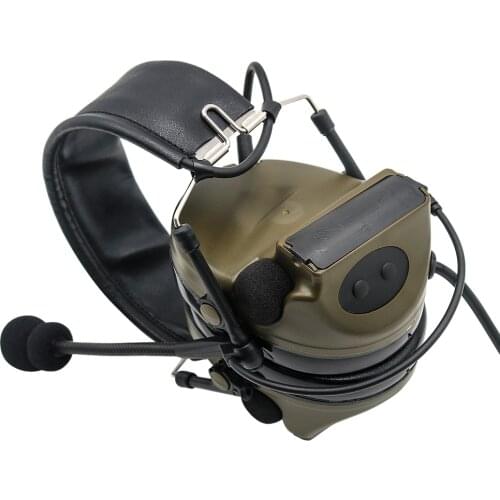 Tactical PELTOR COMTAC II noise-cancelling pickup intercom headset outdoor hunting hearing protection protective earmuffs-FG