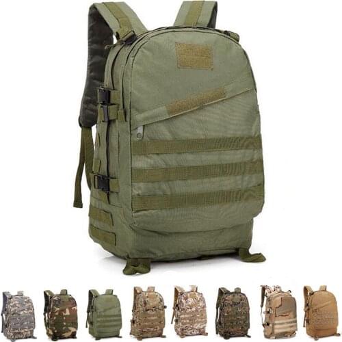 40L Large Capacity Tactical Mens Backpack Military Army Bag Camping Equipment Camo Outdoor Hiking Trekking Travel Sports Bag
