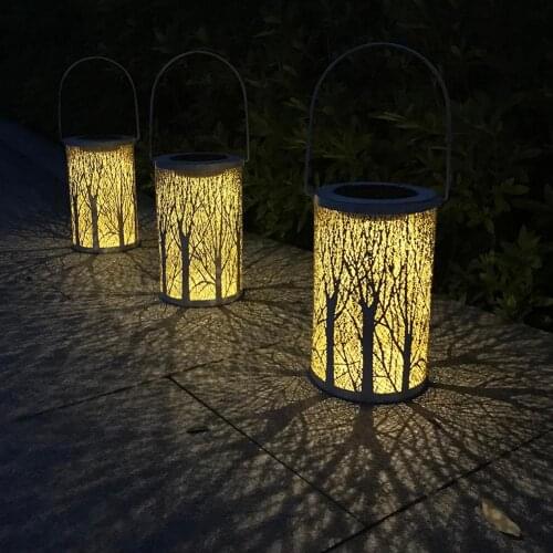 1.2V Outdoor Lighting Solar Powered LED Hanging Light Garden Yard Lawn Decoration Lamp Warm White Hanging Lamp Decoration