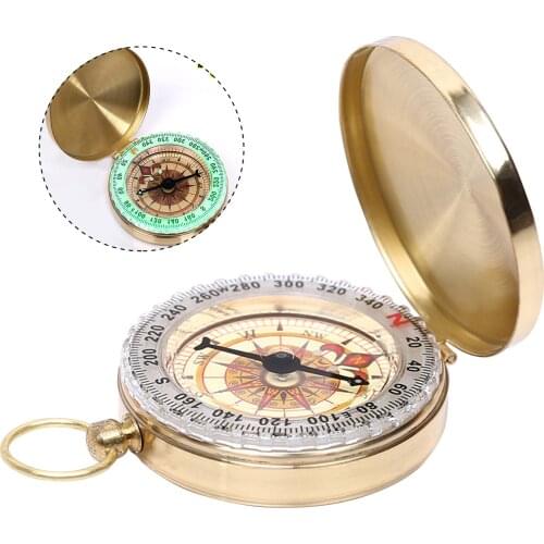 High-quality pocket compass that glows in the dark, portable portable compass navigation for outdoor camping navigation#W