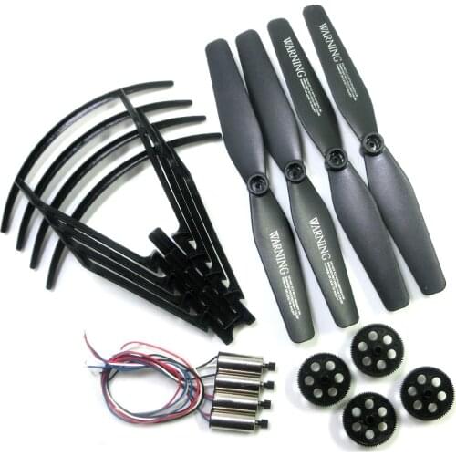 XS809S Motor Propeller Protection Frame Main Gear Set For Visuo XS809S XS809H Spare Part RC Drone Motor Blade Guard Accessories