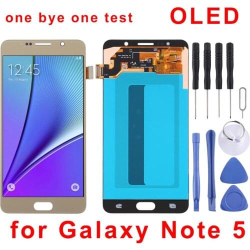 5.7 inches for Galaxy Note 5 OLED Material LCD Screen and Digitizer Full Assembly for Samsung Galaxy Note 5 N920T