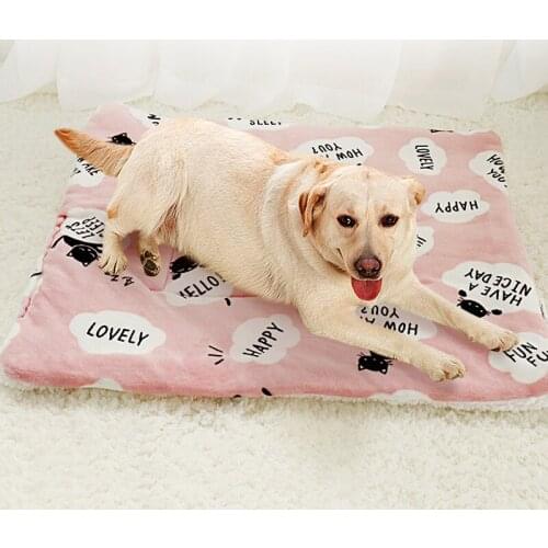 Winter Dog Bed Pet Blanket Pet Sleeping Mat Warm Cat Dog Bed Cover Pet Sofa Cushion Mattress For Small Dogs Chihuahua Bulldog