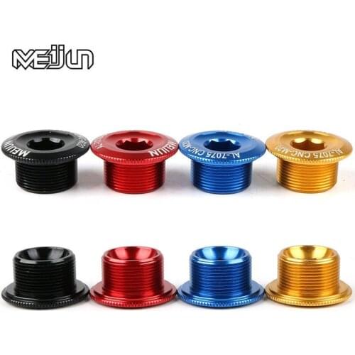 1Pc CNC Aluminum Alloy Bicycle Crank Cover Screw Cap Mountain Bike Crankset Crank Cover Cap Fitting MTB Bike Accessories M18 M20