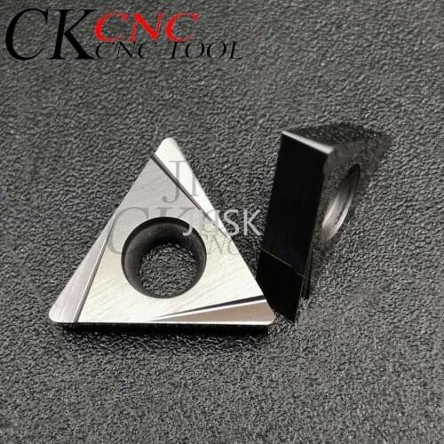 10pcs lathe cutter TCGT110204L-W ZM350 cermet CNC blade triangle indexable turning tool TCGT110204L boring cutter lathe tool