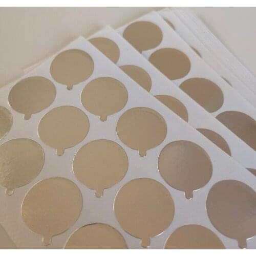 600Pcs 15mm Diameter Aluminium foil sealing stickers for Cosmetic Tube Jars foil film sticker seal bottle Mouth Seals