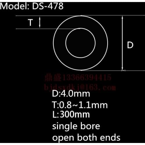 99.5%Al2O3 High Thermal Corundum Tube OD4.0*ID3.0mm/Round Single-Bore Alumina Tube/Insulating Ceramics For Thermocouple Sensors