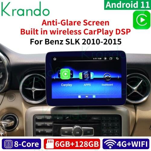 Krando Android 10 9 inch 8 Core 4+64G Car radio audio GPS navigation multimedia player for Mercedes Benz SLK 2010-2015 with WIFI