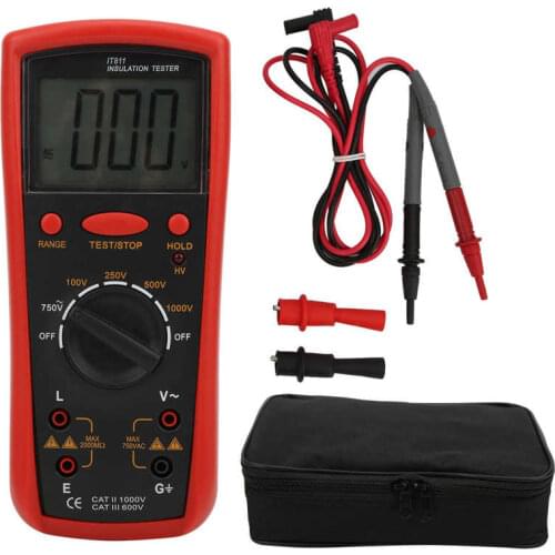 Insulation Resistance Meter Digital Megohm Meter with LCD Display IT811 Ohmmeter Insulation Tester