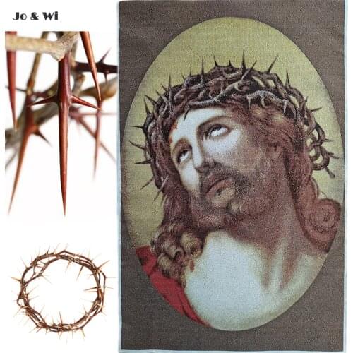 Jesus’s Crown Suffering Crucifix Painting Embroidery Home Decoration Gift Religious Orthodox Catholic Christian Tapestry Picture