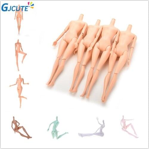 1pcs DIY Joints movable body Naked Doll For BaBi doll DIY Toy girl Gift Without Head