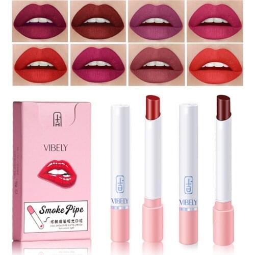 Matte Lipstick Lipgloss Waterproof Red Lip Stick Makeup Pigment Long Lasting Tint Matte Lipsticks Beauty Cosmetics Lip Gloss