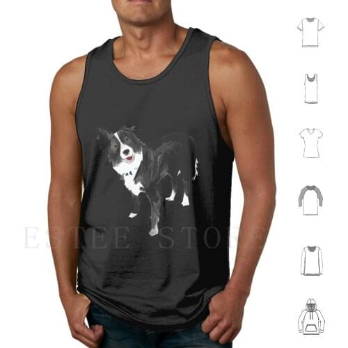 Border Collie Link Tank Tops Vest Sleeveless Border Collie Collie Border Collie World Border Collie Lovers Dog Cute