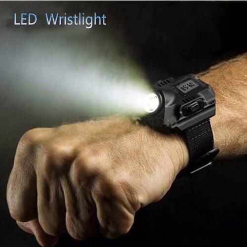 Multifunction Watch Led watch Flashlight LED Wristlight Rechargeable Lamps Lantern Waterproof Wrist Lighting Torch Outdoor lamp