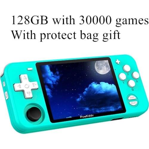 New Powkiddy RGB10 Pro Retro Handheld Game Console For PSP N64 PS Game Player Double Joystick Open Source 3D Video MP4 Players