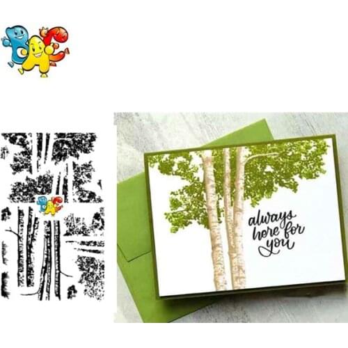 Tree Transparent Clear Stamps for DIY Scrapbooking/Card Making/Kids Christmas Fun Decoration Supplies