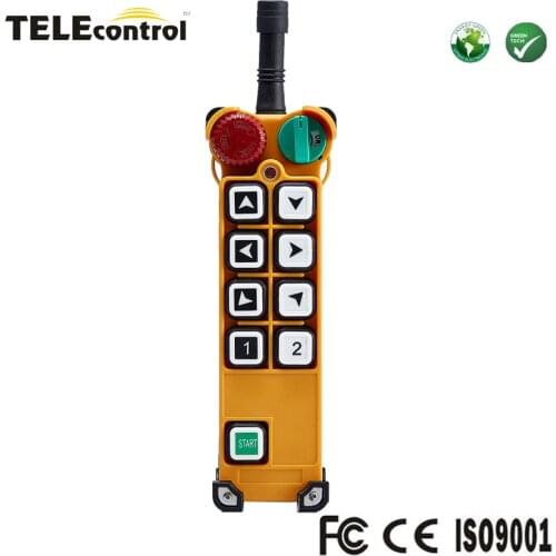 Telecontrol Telecrane Compatible 8 Channel single speed buttons radio remote control senders F24-8S transmitter controller