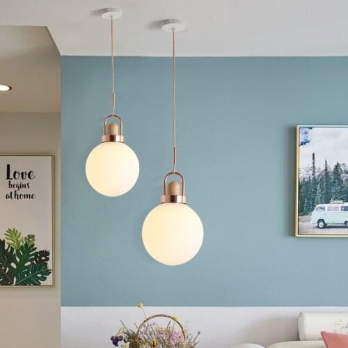 Modern nordic led stone e27 pendant light pendant lights nordic lamp retro lamp ring lamp livingroom dining rooom