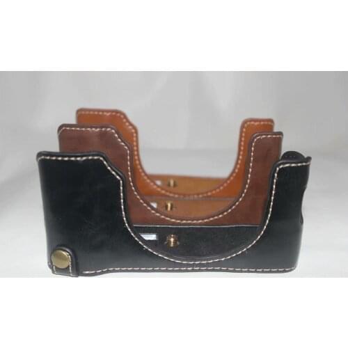 Camera Bag Case For Fujifilm Fuji SX100V PU Leather Half Body Set Cover With Battery Opening,3 Colors,Free Shipping