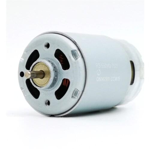 2PCS/LOT RS-550VD-7527 5V12V14V High power high speed motor DIY vehicle model permanent magnet powerfull machine 550 DC motor