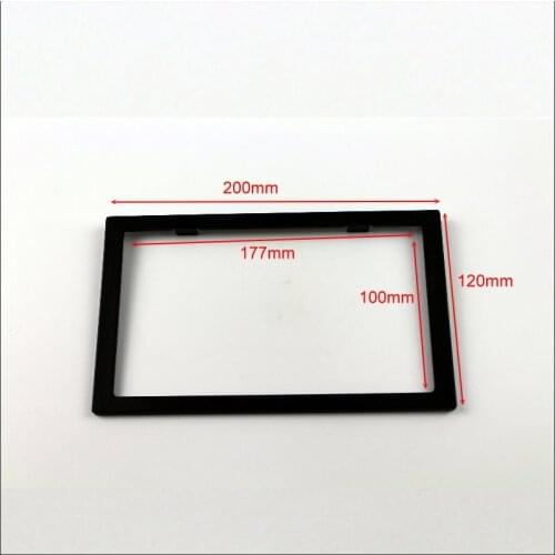 200mm * 120mm 2 DIN ABS Plastic Frame Panel Fascias For Aftermarket Radio Stereo DVD Player GPS Navigation Installation