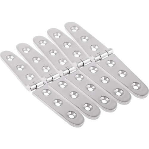 5Pcs Heavy Duty 316 Stainless Steel Cast Boat / Marine Strap Hinge 6 x 1 inch