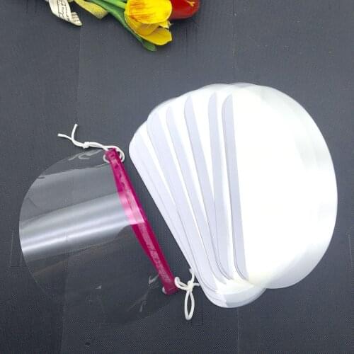 50pcs Barber Supplies Mask Disposable One-time Face Hairspray Shield Film for Hair Salon Hair Styling Accessories