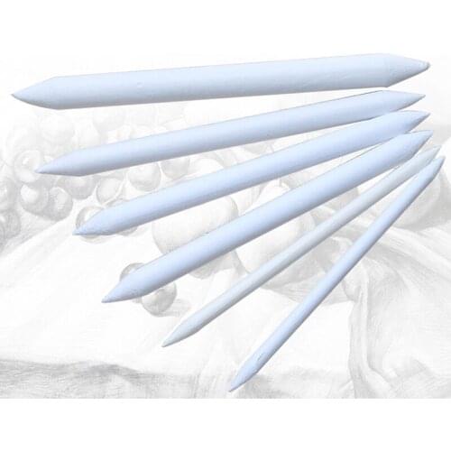 6pcs Blending Smudge Tortillon Stump Sketch 6 Sizes Art Drawing Tool Pastel New U7ED