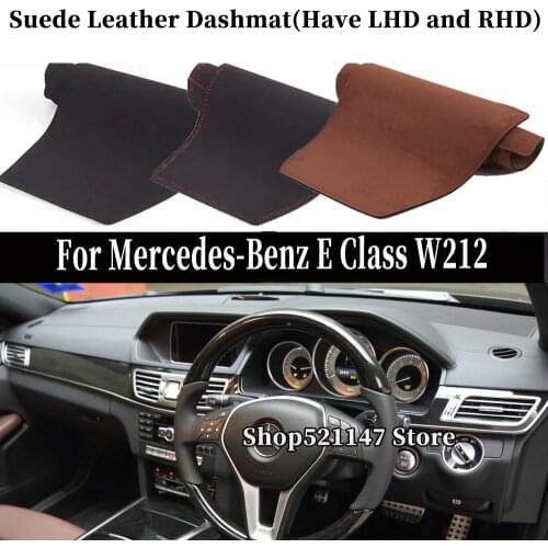 Accessories Suede Leather Dashmat Dashboard Cover Pad Dash Mat For Mercedes-Benz E-Class W212 S212 V212 E200 E250 E300 E350 AMG