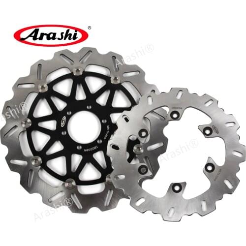 ARASHI For DUCATI JUNIOR SS 350 1991-1993 CNC Front Rear Brake Rotors Brake Disc JUNIOR SS350 1991 1992 1993
