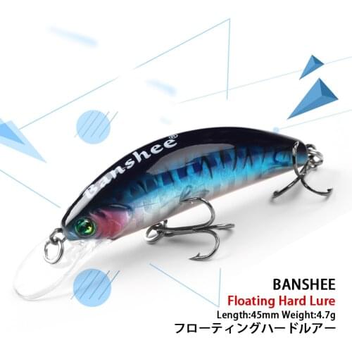 Banshee 54mm 4.7g Crankbaits Fishing Wobbler For Pike Bait Mini Crankbait Floating Minnow Fishing Lure Bass Hard Bait Artificial