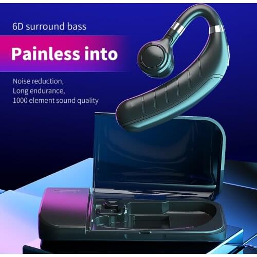 Bluetooth 5.0 Earphone Wireless Earphones Headphones Mini Handsfree Headset 60Hrs Talking With Microphone For IPhone Xiaomi