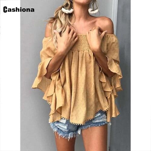 Cashiona Off Shoulder Blouses