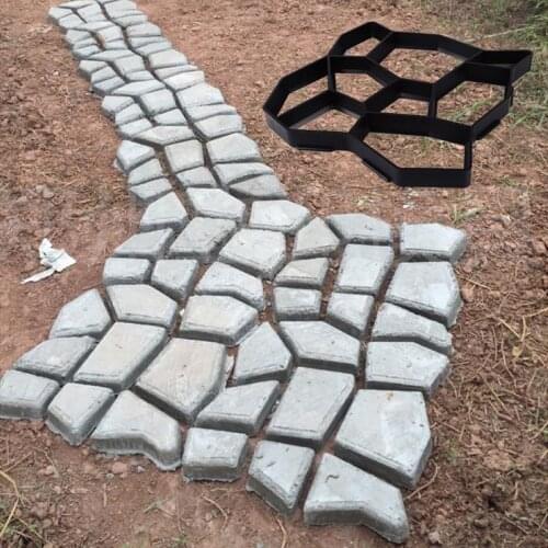 Cement Mold 50*50 Black Concrete Mold Paving Mold Durable Stone Pavement Driveway