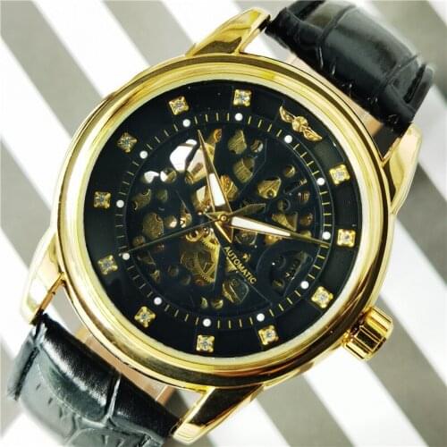 Winner 2020 New Royal Diamond Design Montre Homme Mens Watches Top Brand Luxury Relogio Male Skeleton Mechanical Watch For Man